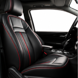 Premium Black with Red Stitching | Universal Fit