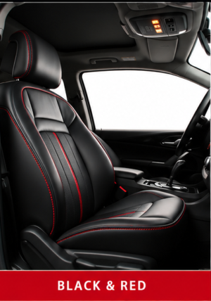 Premium Black with Red Stitching | Universal Fit